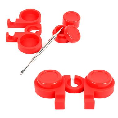 Double Silicone Pot With Dabber Holder