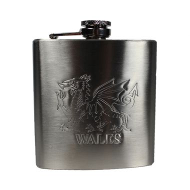 Welsh Dragon Hip Flask - 6oz