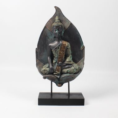 Thai Bhumisparsha Buddha with Leaf Back