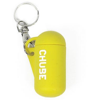 Chube Buddy Silicone Grinder on Keyring - Yellow