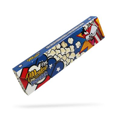 Monkey King Popcorn Scented KS Slim Rolling Papers + Tips