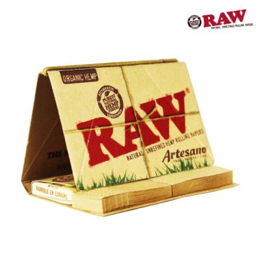 RAW Organic Hemp Artesano Kit (1 1/4 Papers & Tips)