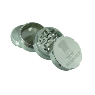 Headchef 50mm 4 Piece Razor Grinder - Silver