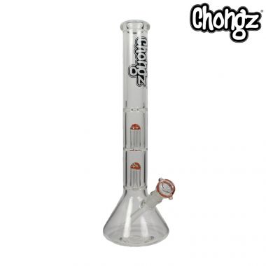 Chongz 'Fun-Guy' 45cm Double Percolator Glass Bong