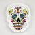 Sugar Skull Resin Ashtray - White