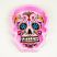 Sugar Skull Resin Ashtray - Pink