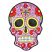 Rubber Skull Magnet - Pink