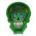 Sugar Skull Resin Ashtray - Green