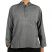 Plain Grey Cotton Grandad Shirt - XXL