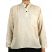 Plain Cream Cotton Grandad Shirt - XXL